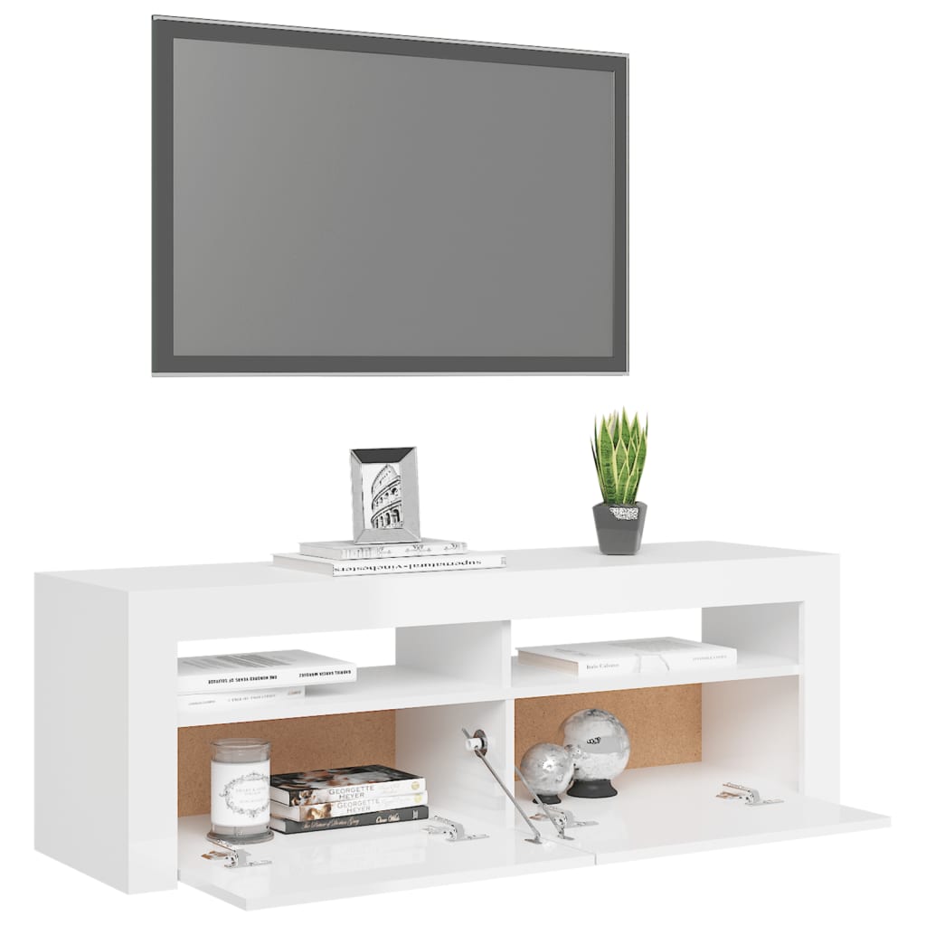 Tv-meubel met LED-verlichting 120x35x40 cm