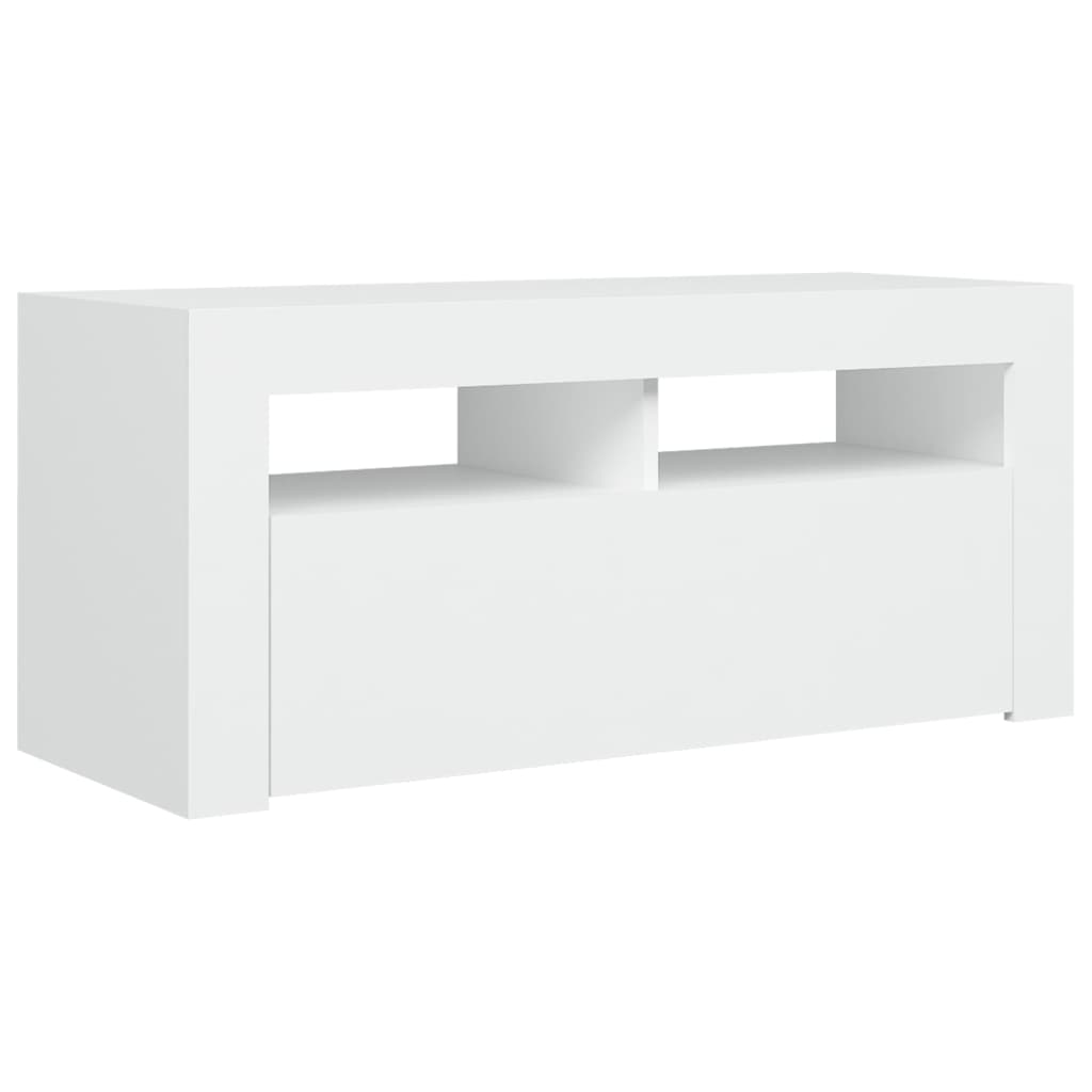 Tv-meubel met LED-verlichting 90x35x40 cm