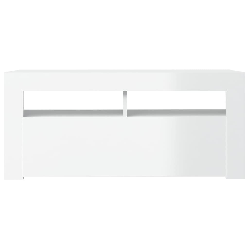 Tv-meubel met LED-verlichting 90x35x40 cm