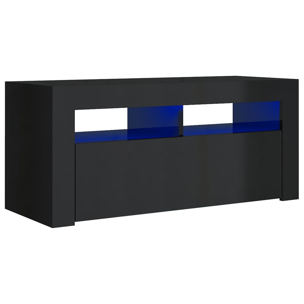 Tv-meubel met LED-verlichting 90x35x40 cm