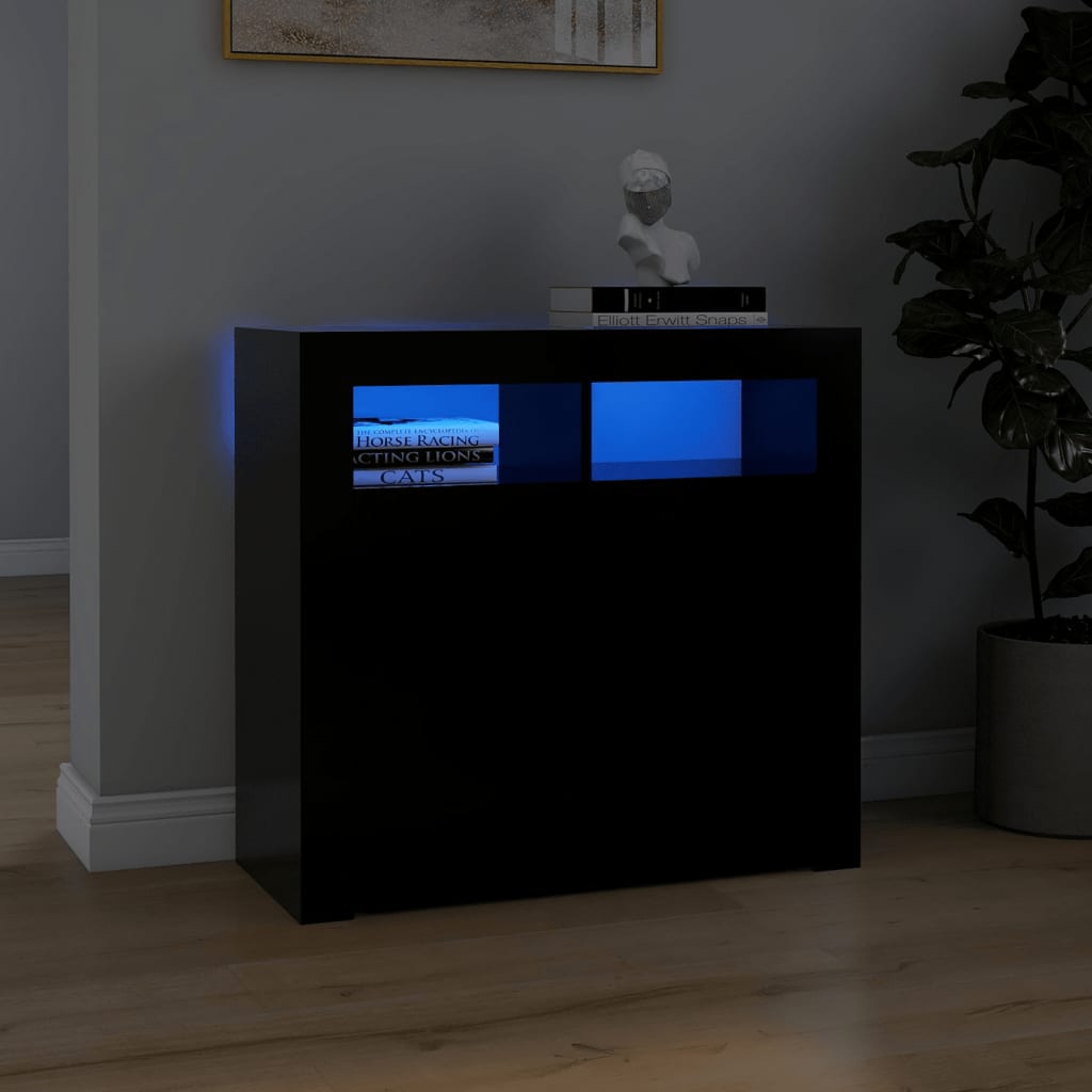 Buffet avec éclairage LED 115,5x30x75 cm