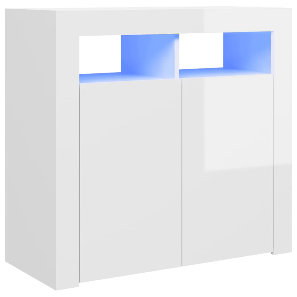 Dressoir met LED-verlichting 115,5x30x75 cm