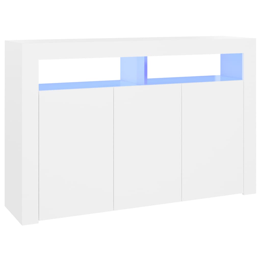 Dressoir met LED-verlichting 115,5x30x75 cm