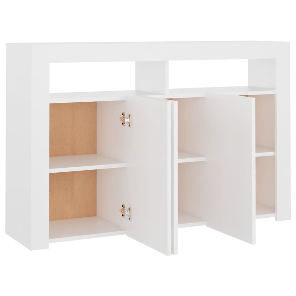 Dressoir met LED-verlichting 115,5x30x75 cm