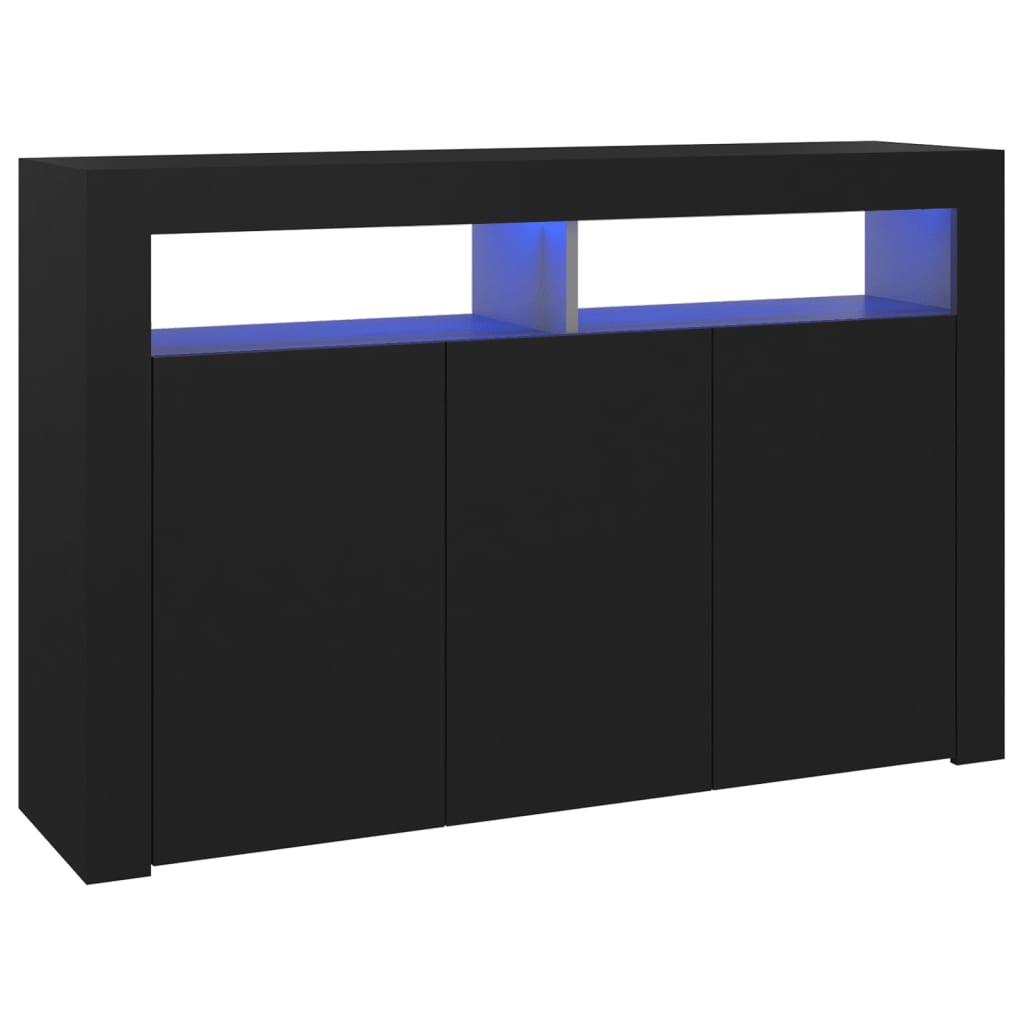 Dressoir met LED-verlichting 115,5x30x75 cm