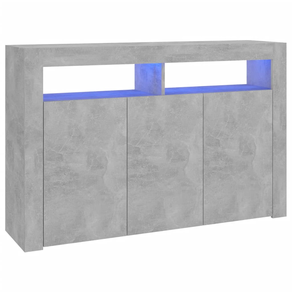 Dressoir met LED-verlichting 115,5x30x75 cm