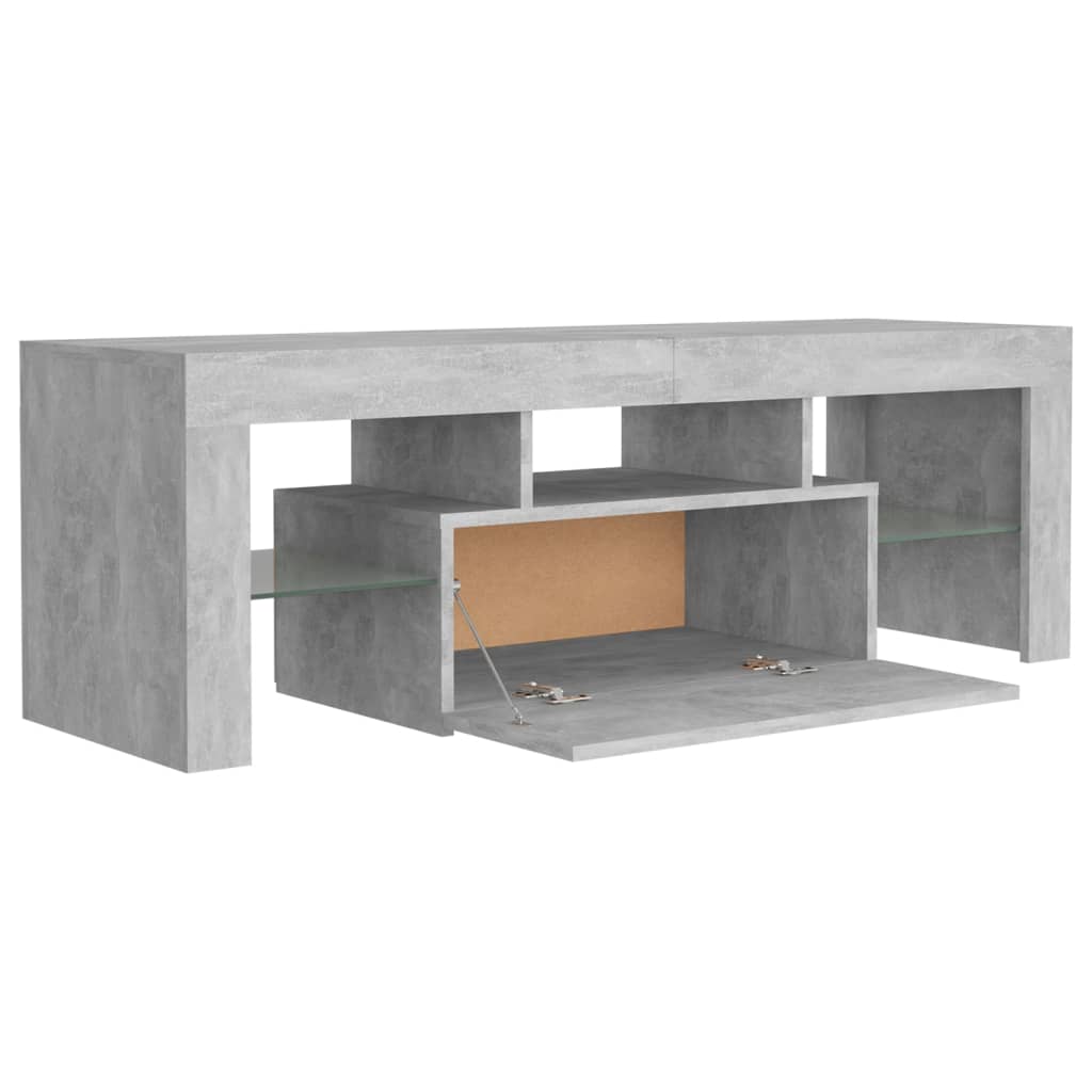 Tv-meubel met LED 120x36,5x40 cm bewerkt hout oud hout