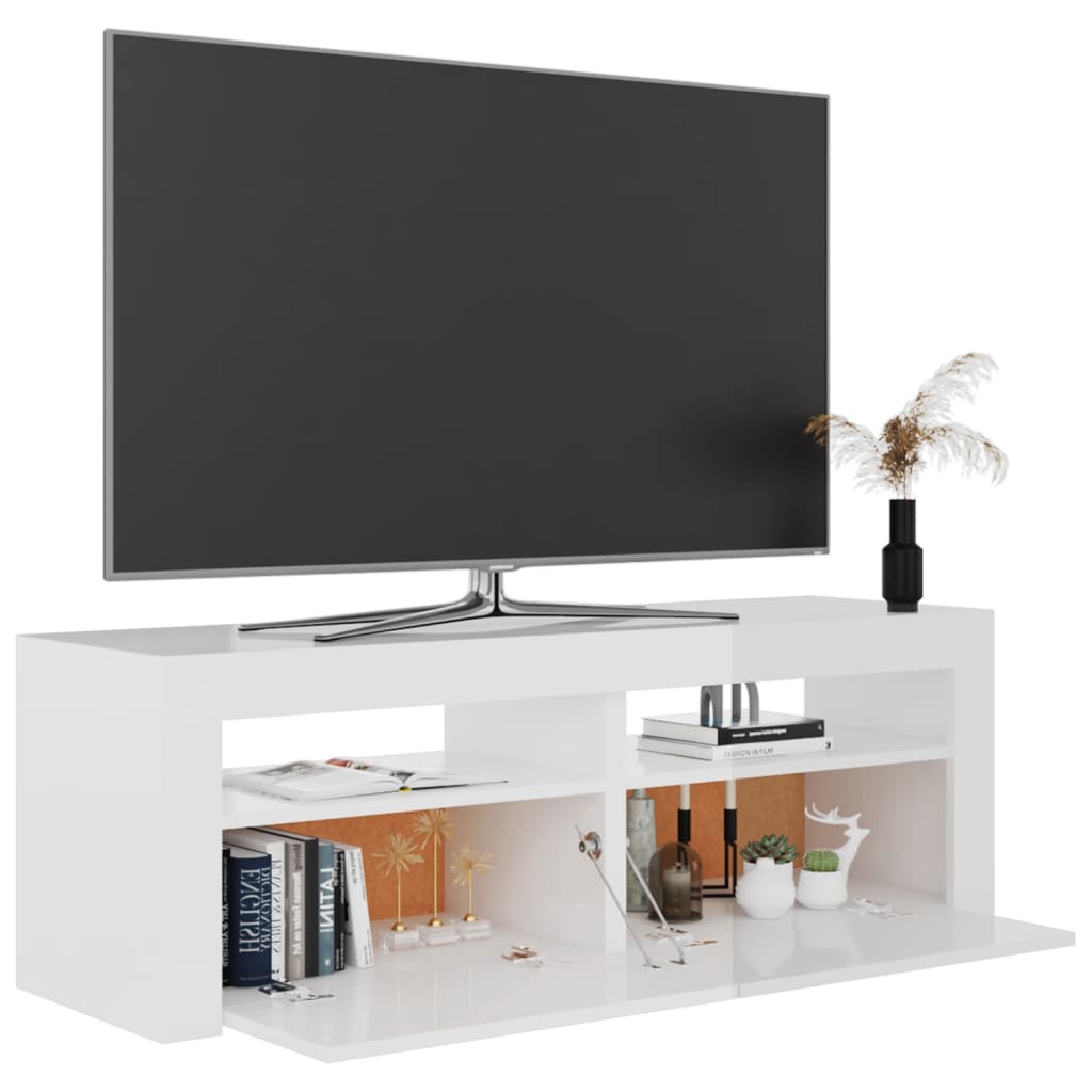 Tv-meubel met LED-verlichting 120x35x40 cm