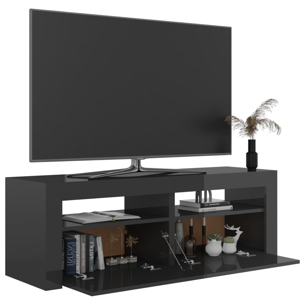 Tv-meubel met LED-verlichting 120x35x40 cm