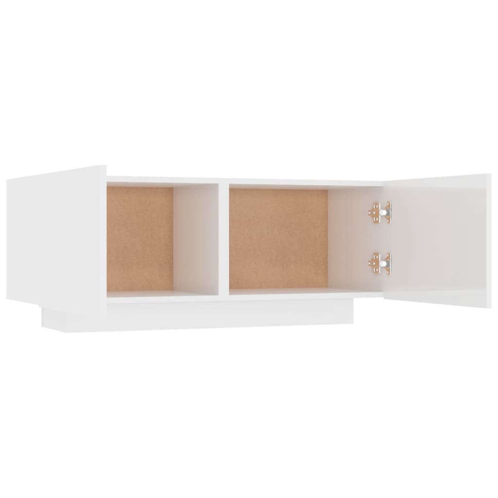 Meuble TV 100x35x40 cm ouvré en bois couleur chêne