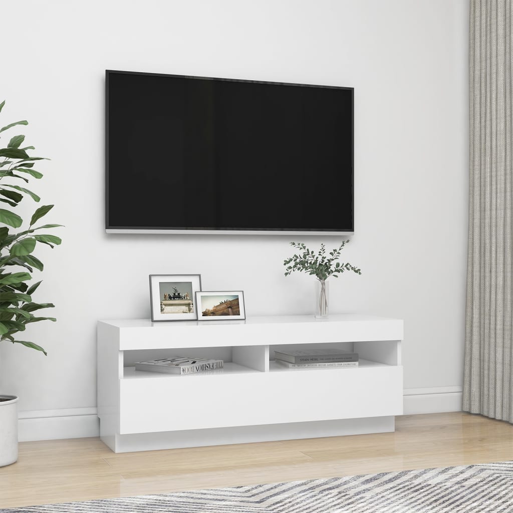 Tv-meubel met LED-verlichting 100x35x40 cm