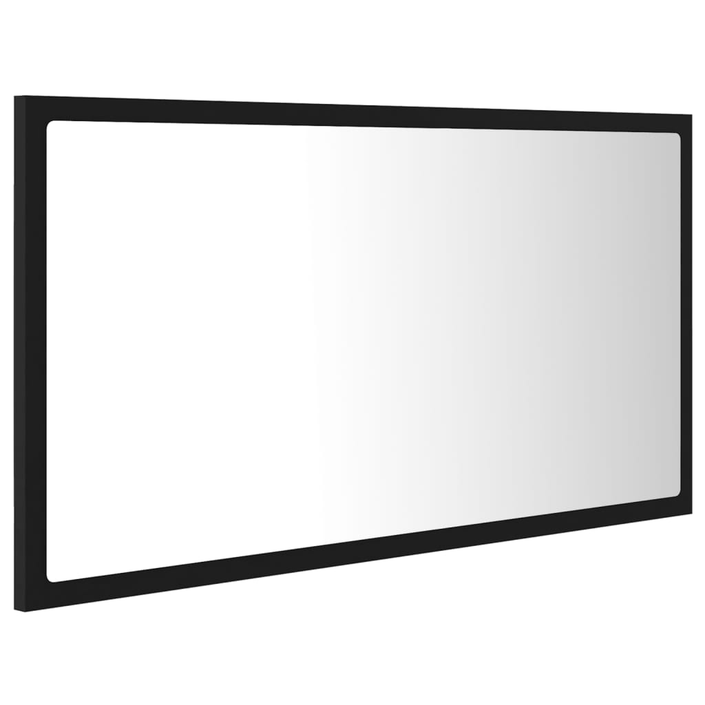 Miroir de salle de bain LED 80x8,5x37 cm acrylique