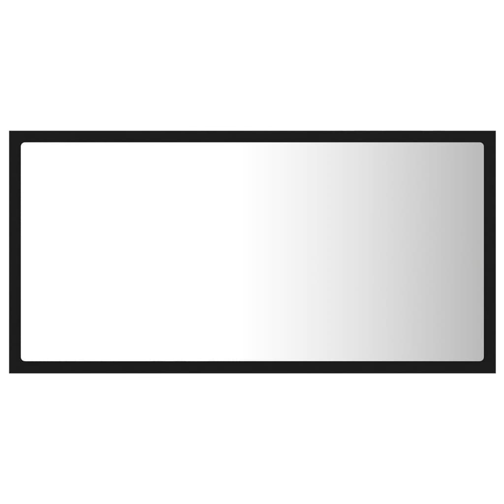 Miroir de salle de bain LED 80x8,5x37 cm acrylique