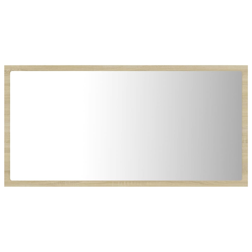 Miroir de salle de bain LED 80x8,5x37 cm acrylique