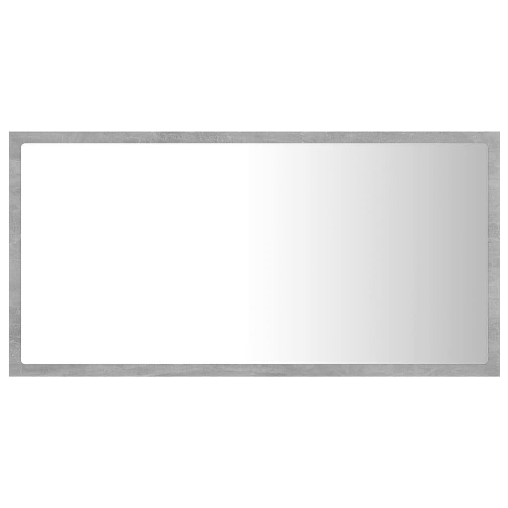 Miroir de salle de bain LED 80x8,5x37 cm acrylique