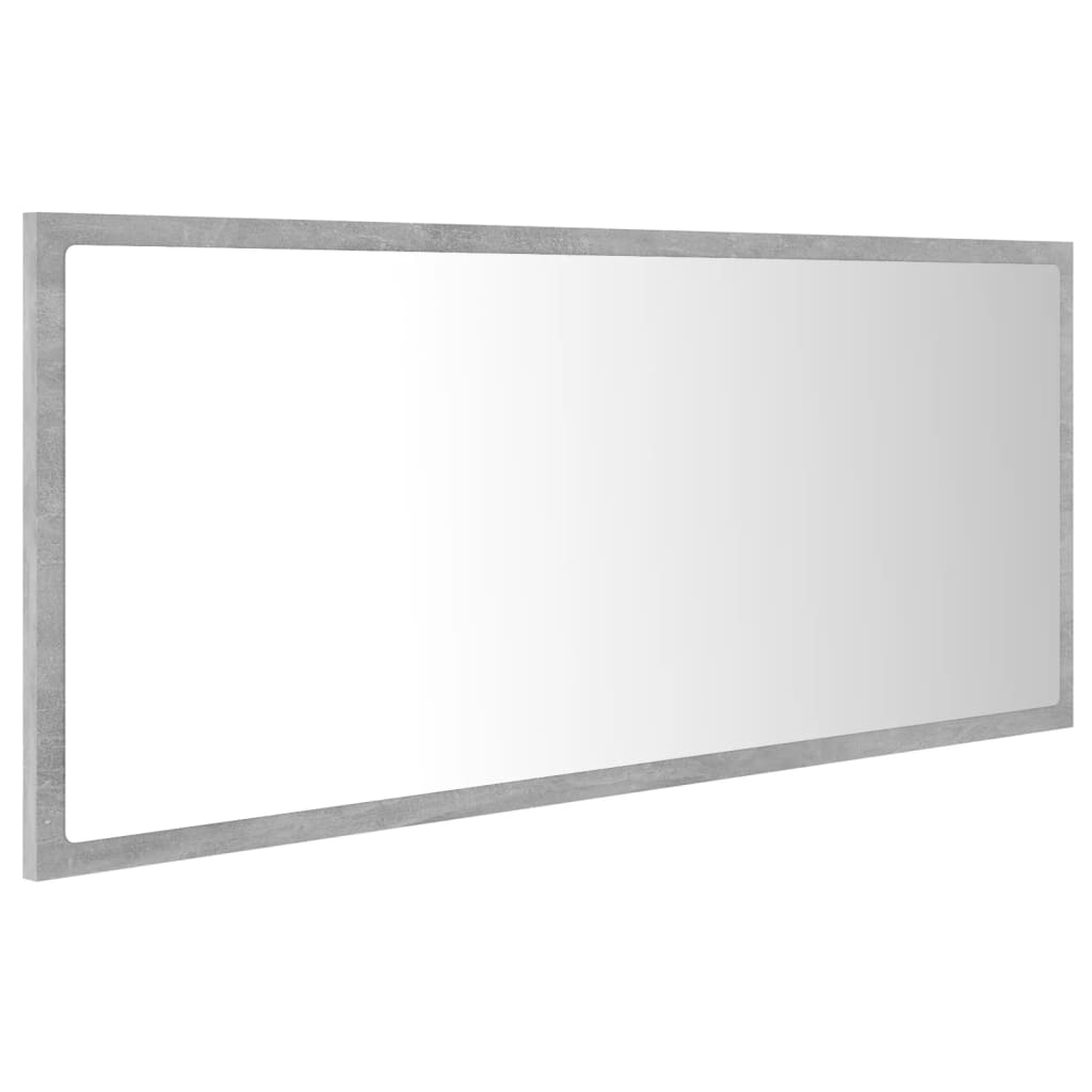 Miroir de salle de bain LED 100x8,5x37 cm acrylique