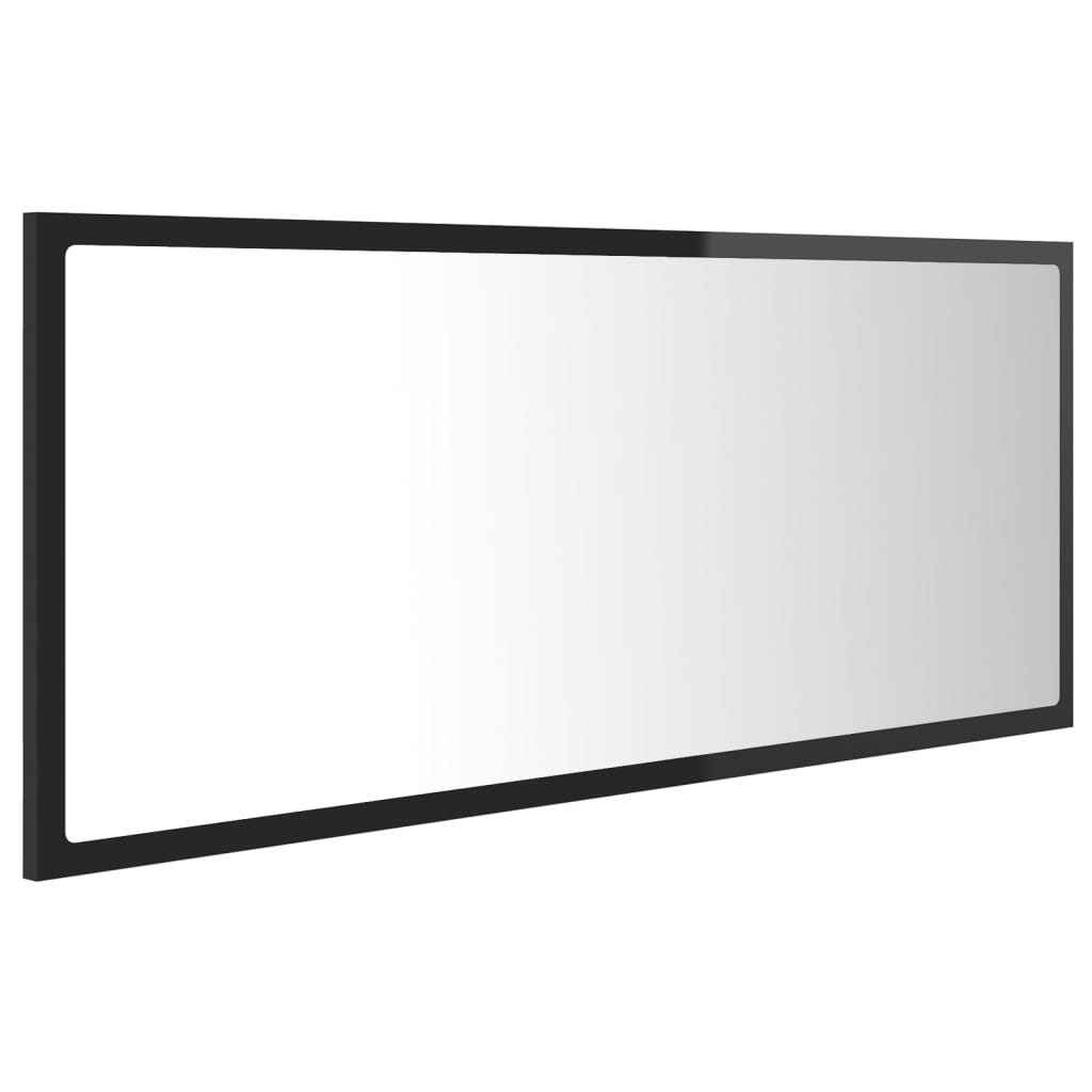 Miroir de salle de bain LED 100x8,5x37 cm acrylique