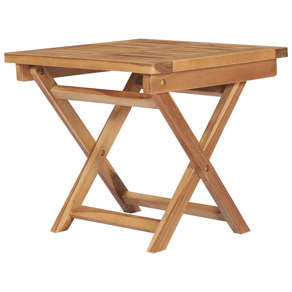 Bain de soleil avec table pliante en bois de teck massif