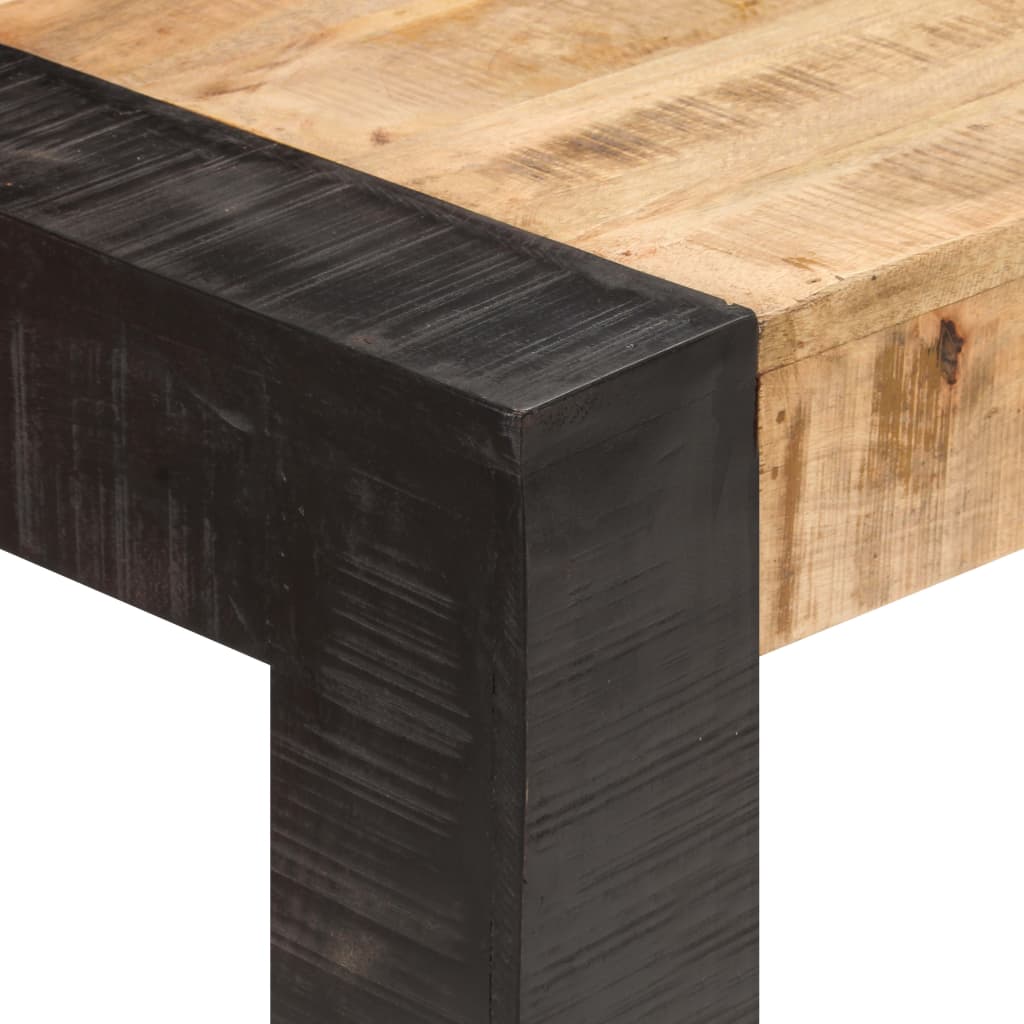 Eettafel 140x70x76 cm massief ruw mangohout