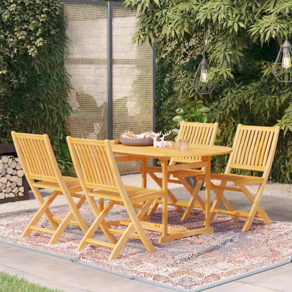 Ensemble de jardin 5 pièces en bois de teck massif