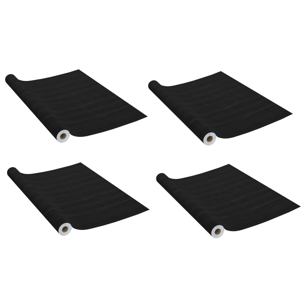 Films de porte autocollants 4 pcs 210x90 cm PVC couleur chêne clair