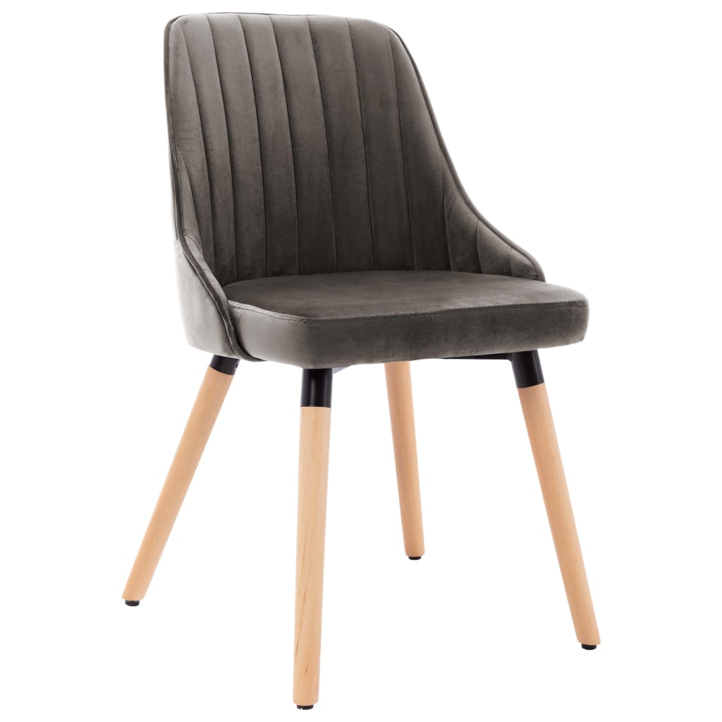 Eetkamerstoelen 2 st fluweel