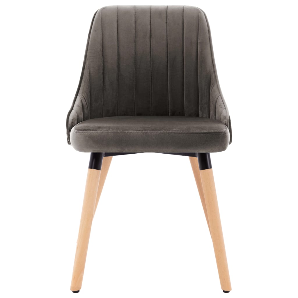 Eetkamerstoelen 2 st fluweel