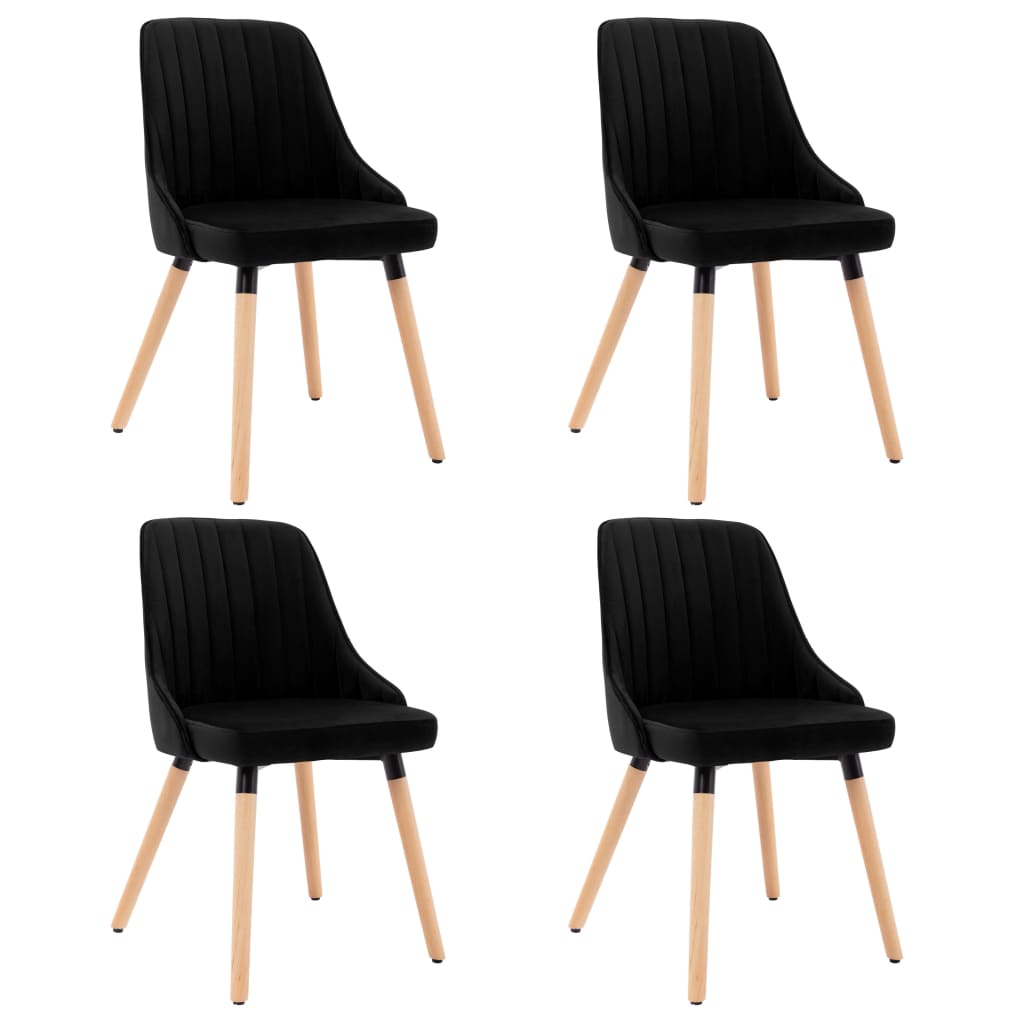 Chaises de salle à manger 2 pcs velours