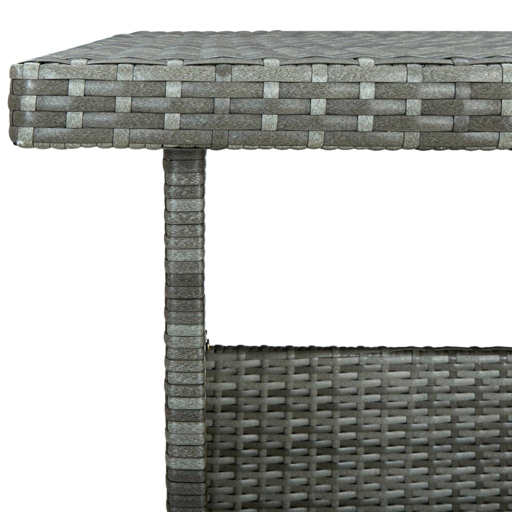 6-delige Loungeset met kussens poly rattan