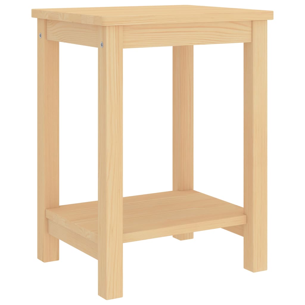 Table de chevet 35x30x47 cm en bois de pin massif