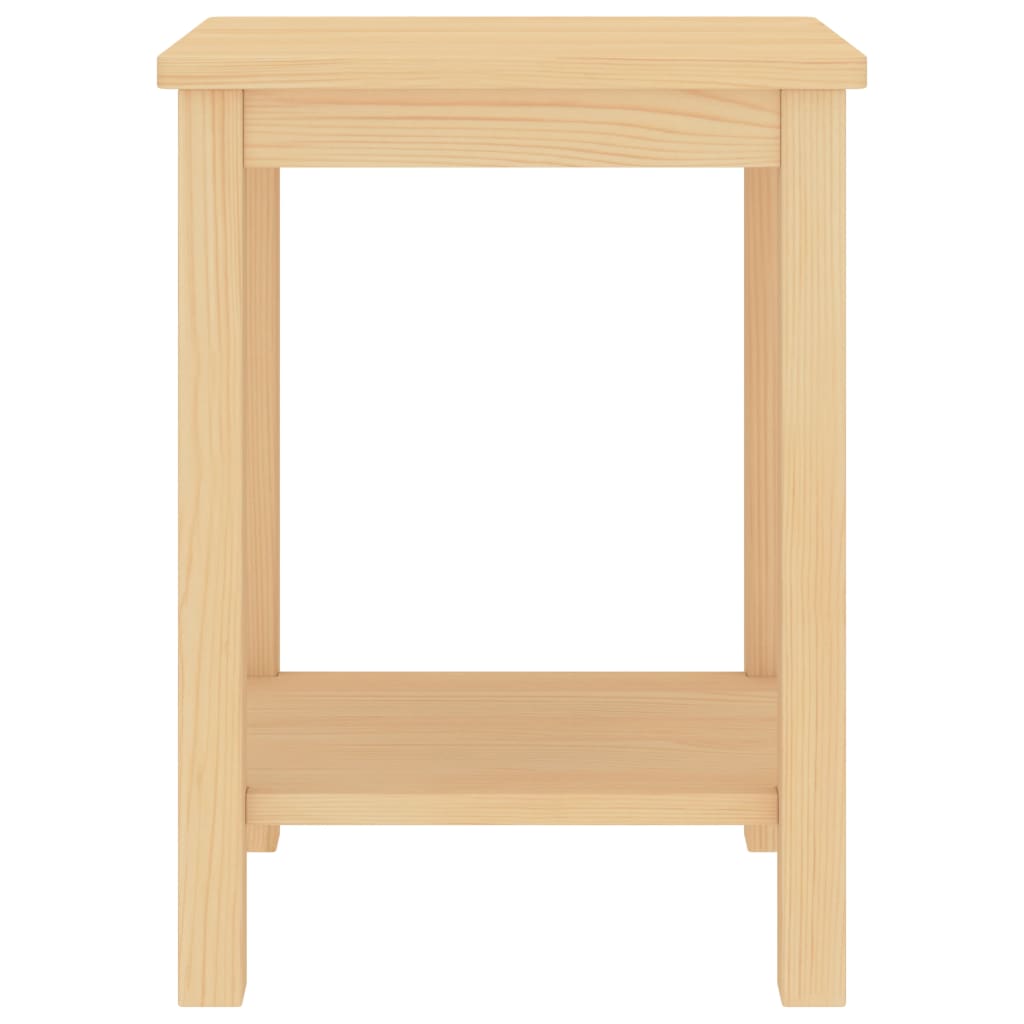 Table de chevet 35x30x47 cm en bois de pin massif