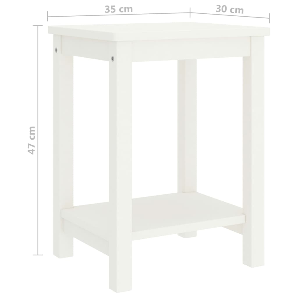 Table de chevet 35x30x47 cm en bois de pin massif