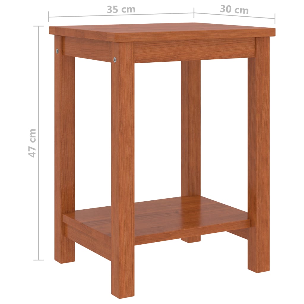 Table de chevet 35x30x47 cm en bois de pin massif