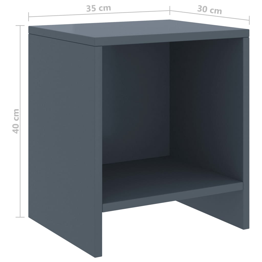 Table de chevet 35x30x40 cm en bois de pin massif