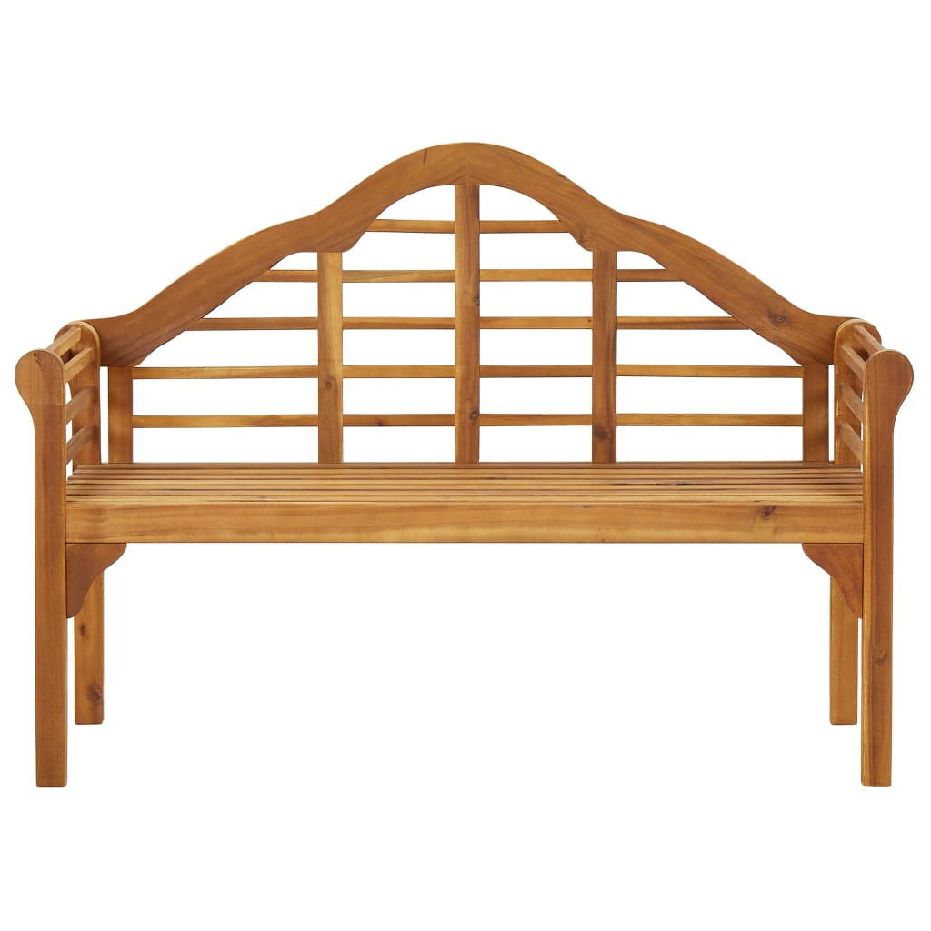 Banc de jardin avec coussin 135 cm en bois d'acacia massif