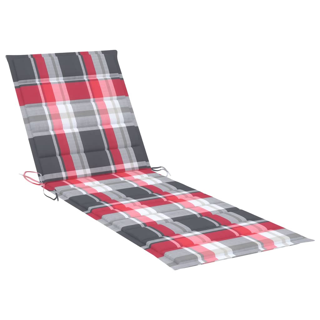 Chaise longue avec coussin en bambou