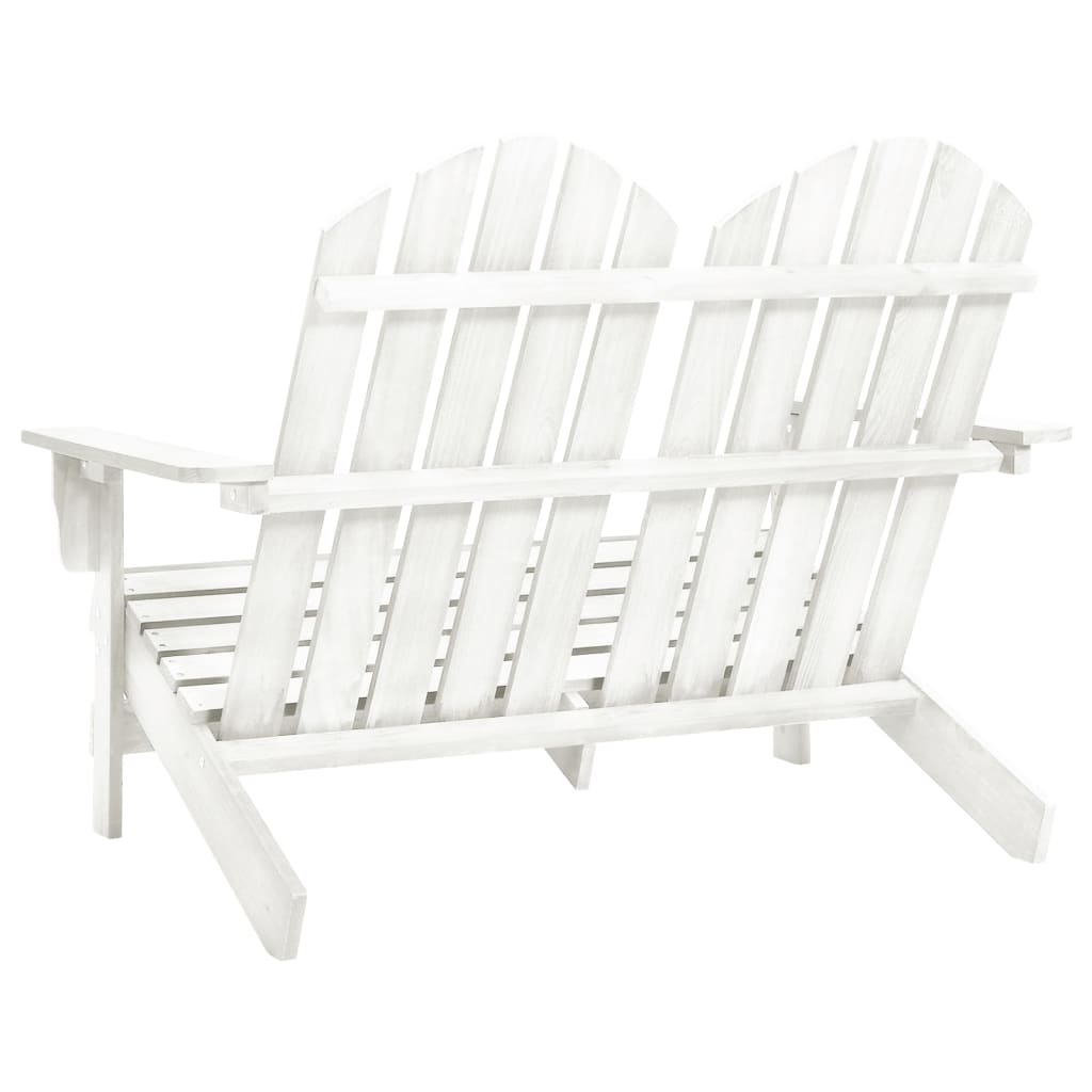 Chaise de jardin 2 places Adirondack en pin massif