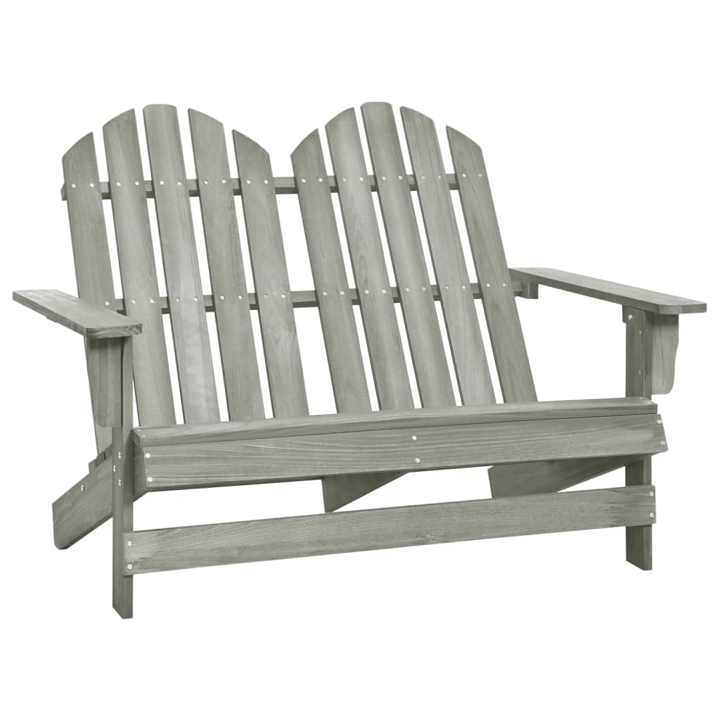 Chaise de jardin 2 places Adirondack en pin massif