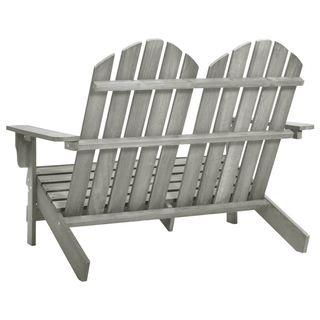 Chaise de jardin 2 places Adirondack en pin massif