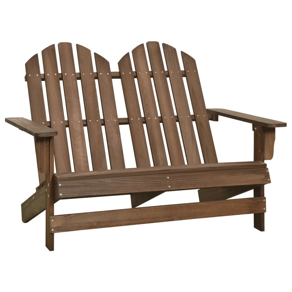 Chaise de jardin 2 places Adirondack en pin massif