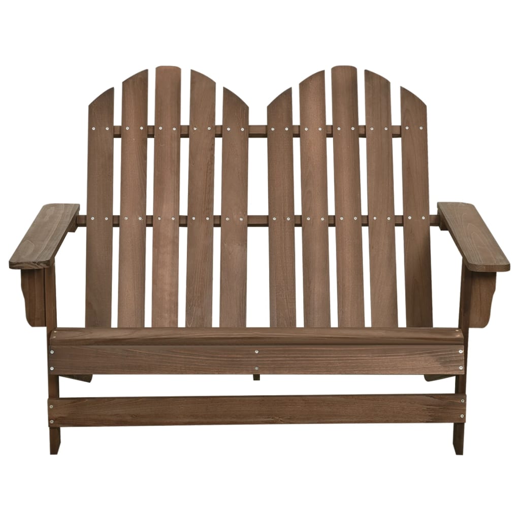 Chaise de jardin 2 places Adirondack en pin massif