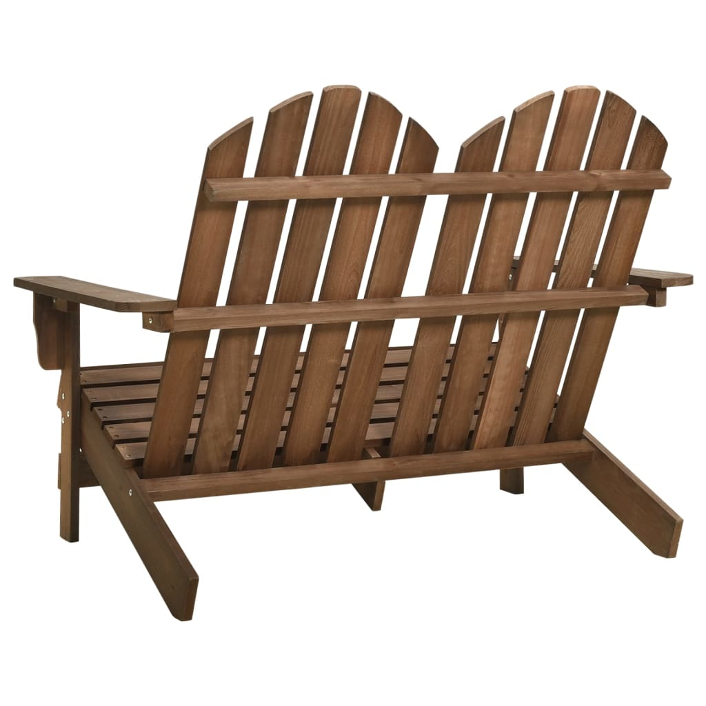 Chaise de jardin 2 places Adirondack en pin massif