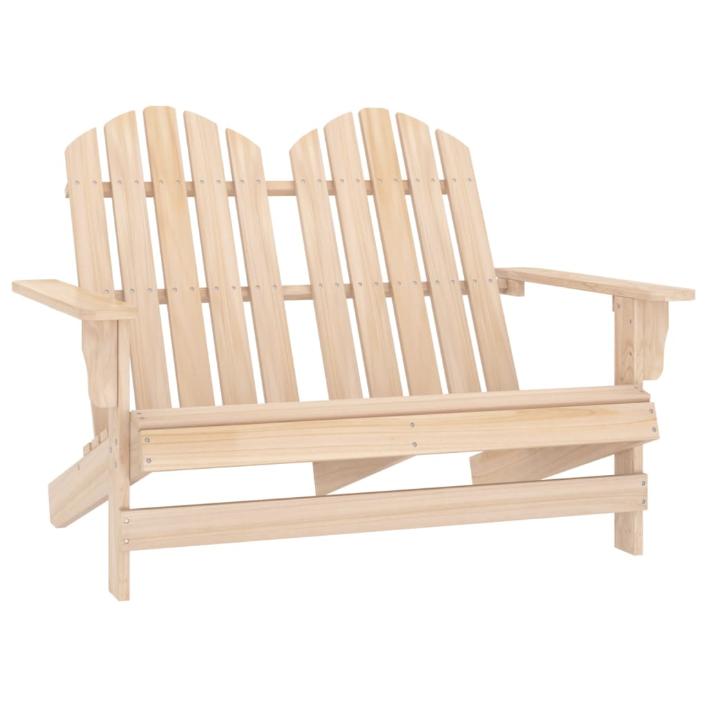 Chaise de jardin 2 places Adirondack en pin massif