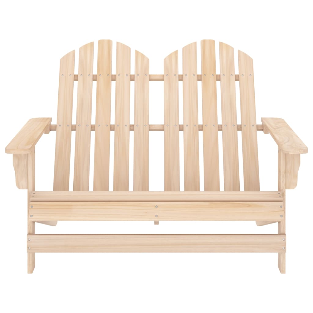 Chaise de jardin 2 places Adirondack en pin massif