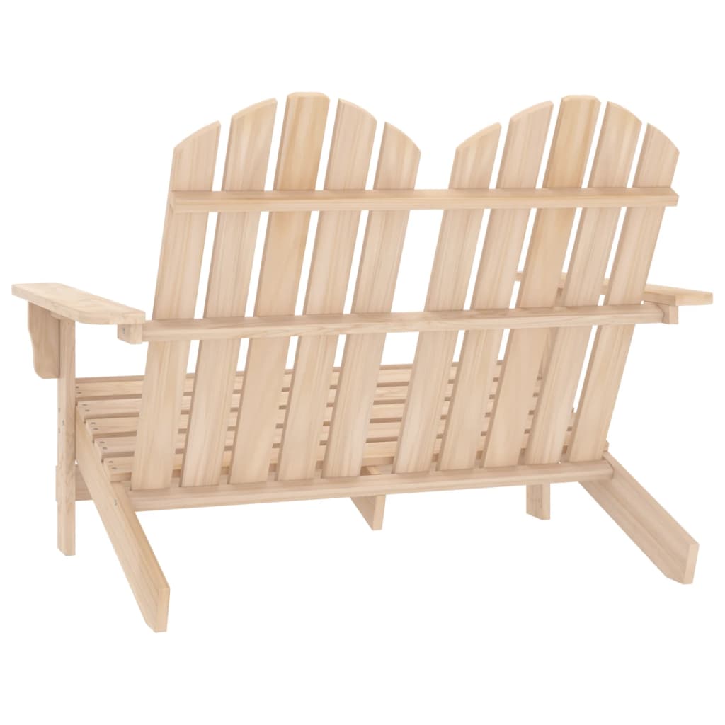 Chaise de jardin 2 places Adirondack en pin massif