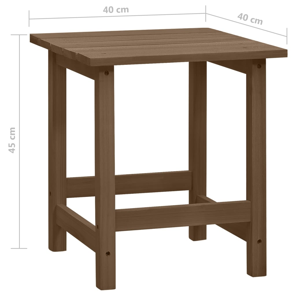 Tuinstoel Adirondack met tafel massief vurenhout