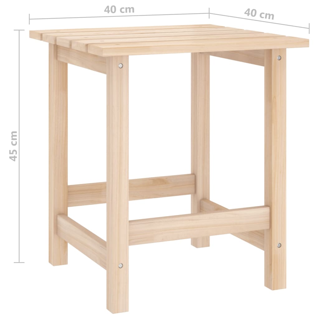 Tuinstoel Adirondack met tafel massief vurenhout