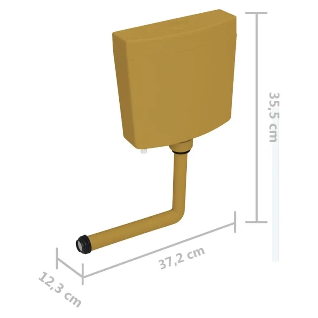 Toiletstortbak met watertoevoer onderin 3/6 L zalmkleurig