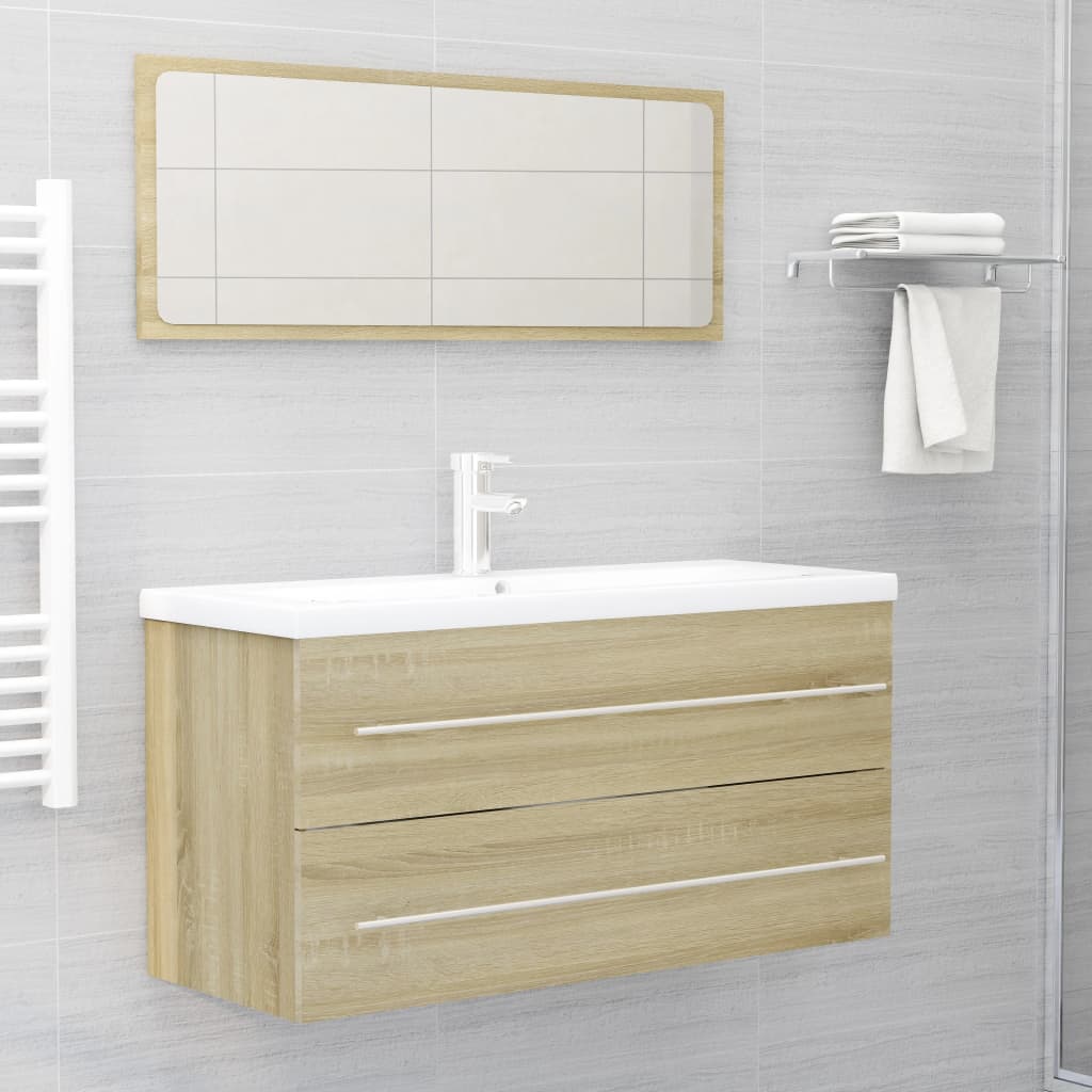 Ensemble de meubles de salle de bain 2 pièces en bois