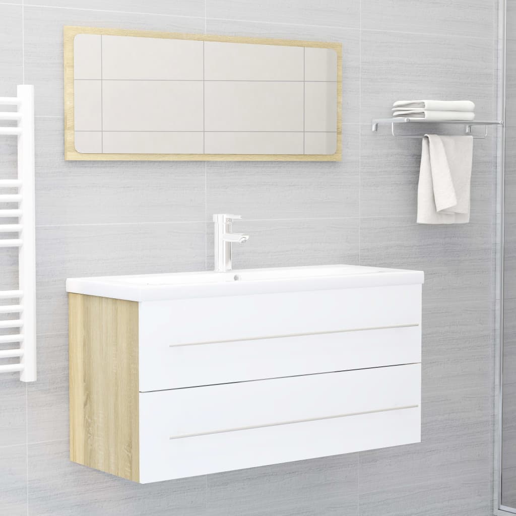 Ensemble de meubles de salle de bain 2 pièces en bois